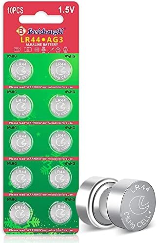 Ja Auslaufartikel (Produktion durch Ja Auslaufartikel AG13 LR44 1.5V Knopfzellenbatterien ohne Quecksilber, 10 Stück (357/357A/L1154/A76/GPA76) mit 3 Jahre LagerGarantie