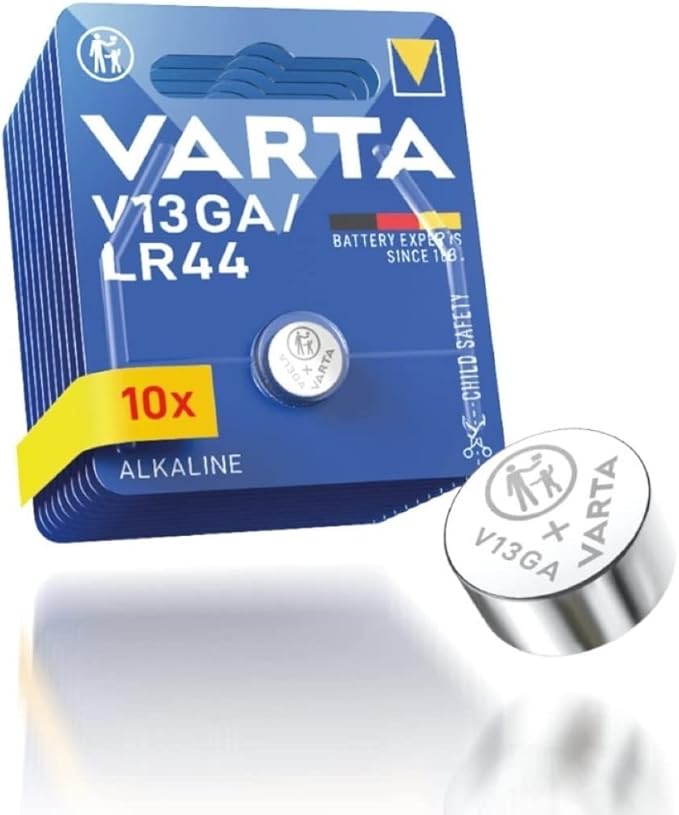 VARTA Knopfzellen V13GA Alkaline 1,5V, 10 Stück für Spielzeug, Taschenrechner & Fernbedienungen