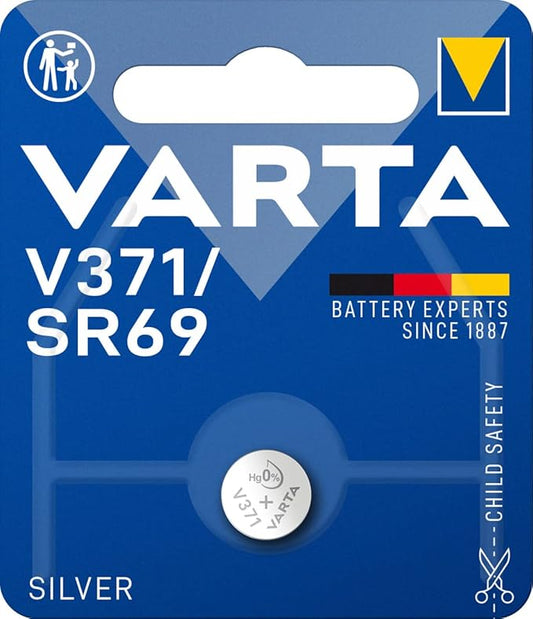 Nein Auslaufartikel (Produktion durch VARTA V371/SR69 Knopfzelle 1,55V für Uhren, Autoschlüssel & Fernbedienungen - Made in Germany