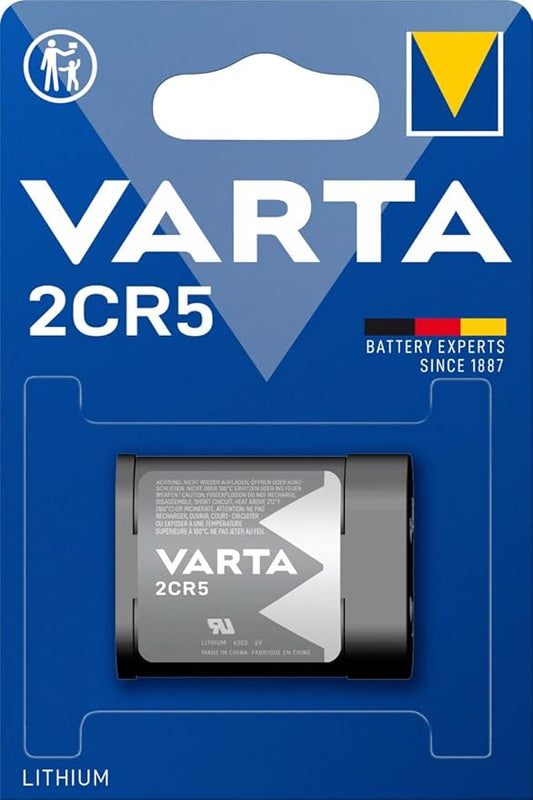 Nein Auslaufartikel (Produktion durch VARTA 2CR5 Lithium Batterie 6V, 1 Stück (6203) für Foto-Kameras & Blitze, 1400 mAh, blei-/quecksilberfrei