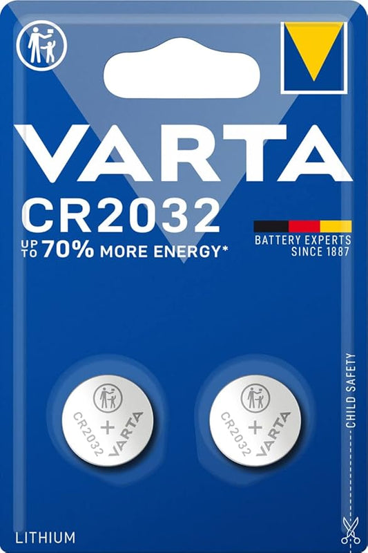 Nein Auslaufartikel (Produktion durch VARTA Knopfzelle CR2032 Lithium 3V, 2 Stück für Autoschlüssel & Fernbedienungen
