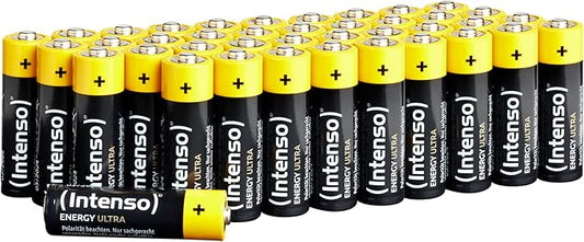 Intenso Energy Ultra AA Mignon LR6 Alkaline Batterien (40 Stück) für Fernbedienungen, Spielzeug & mehr – 7501520