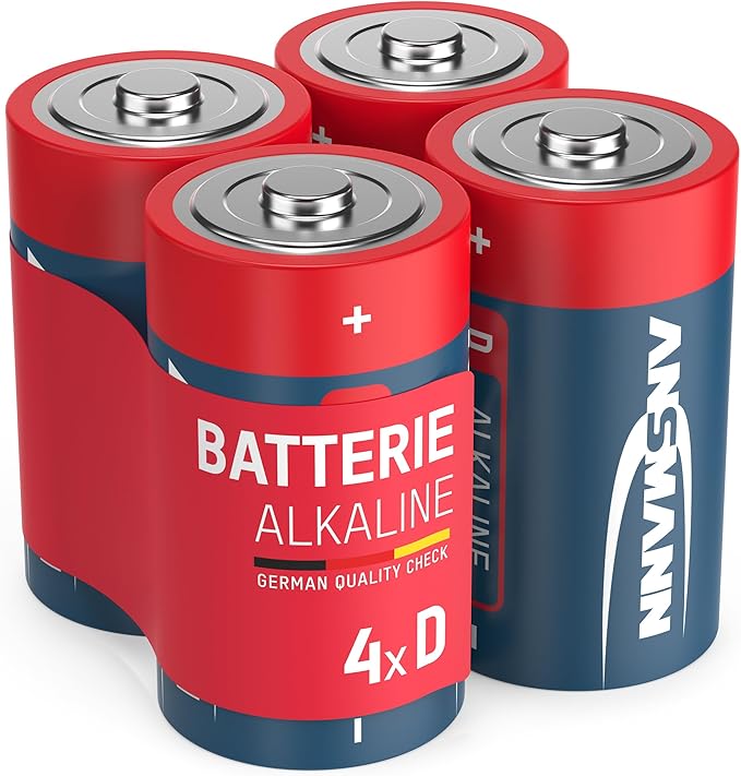Nein Auslaufartikel (Produktion durch Ansmann Alkaline Batterien Mono D LR20 1,5V, 4 Stück, langlebig & auslaufsicher für Radio, Modellbau, LED Taschenlampe, Spielzeug