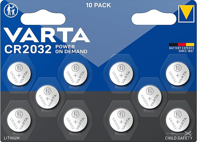 Nein Auslaufartikel (Produktion durch VARTA Batterien Knopfzellen CR2032, 10 Stück, Lithium 3V, für Autoschlüssel & Fernbedienungen