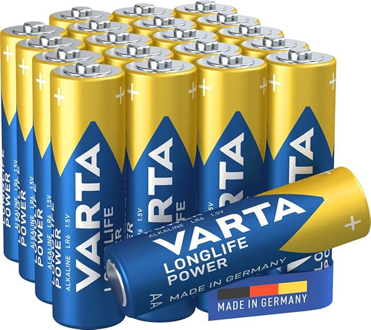 Nein Auslaufartikel (Produktion durch VARTA Longlife Power AA Alkaline Batterien 1,5V, 20 Stück Made in Germany, ideal für Spielzeug & Elektronik