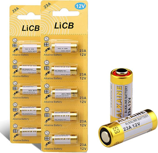 LiCB 10 Stück 23A 12V Alkaline Batterien A23S MN21 L1028 3 Jahre Lagerfähigkeit 100% Voll Garantie – 23A-10