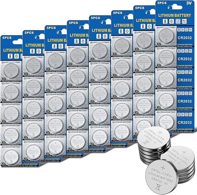 Nein Auslaufartikel (Produktion durch GutAlkaLi CR2032 Lithium Knopfzellen 3V (40 Stück) für Uhren, Thermometer & Elektronik