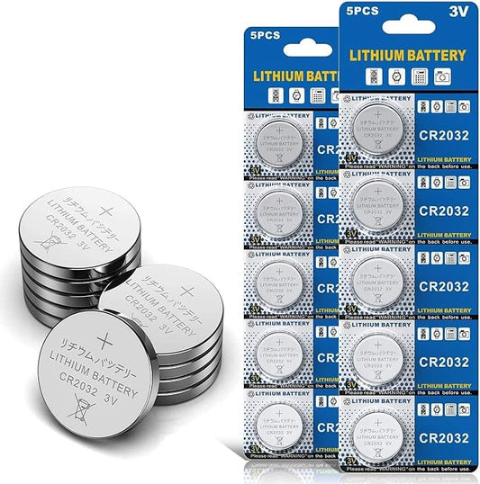 GutAlkaLi CR2032 Lithium Knopfzellen Batterien 10 Stück 3V für Uhren & Elektronik – 203210-LICHAOB